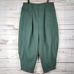 Incerun Mens Wide Pants Size XL Green Baggy Cropped Loose Polyester Lightweight